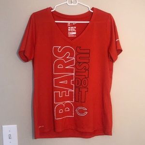 Nike Chicago Bears Dry Fit V-Neck
